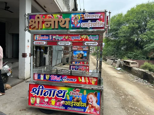 LED ice-cream lari with vinyl wrap by Balaji Flex